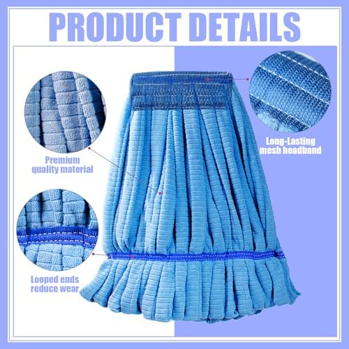 5 Pcs Commercial Mop Head Replacement Tubes
