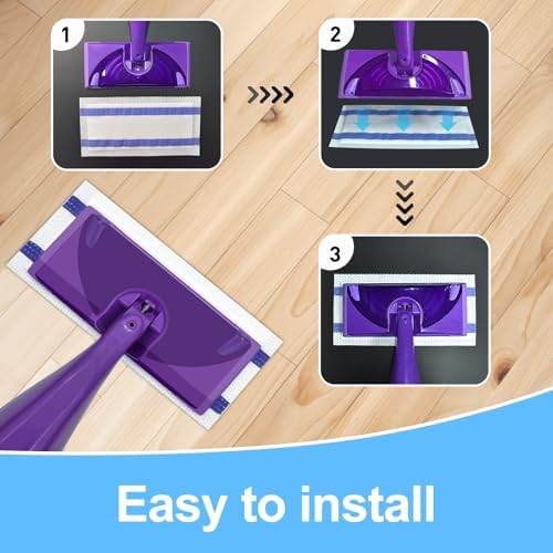 Aiyiried 10 Count Mop Pad Refills for WetJet Swiffer