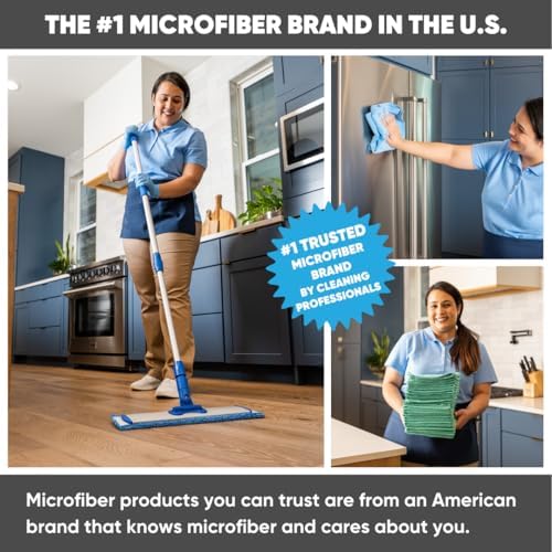 36 Inch Microfiber Wet Mop Pad Set of 3