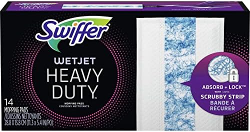 Swiffer WetJet Heavy Duty Mopping Pads Refill Pack of 4