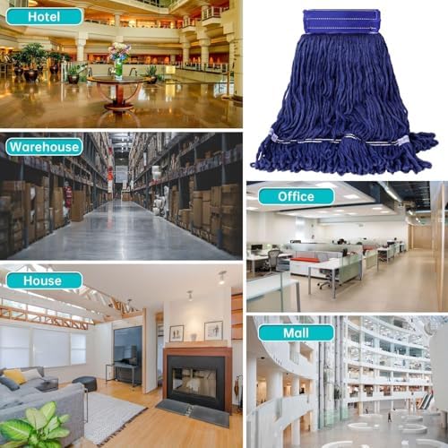 MOPTIMISTIC 24oz Looped Yarn Mop Head Pack of 3 1
