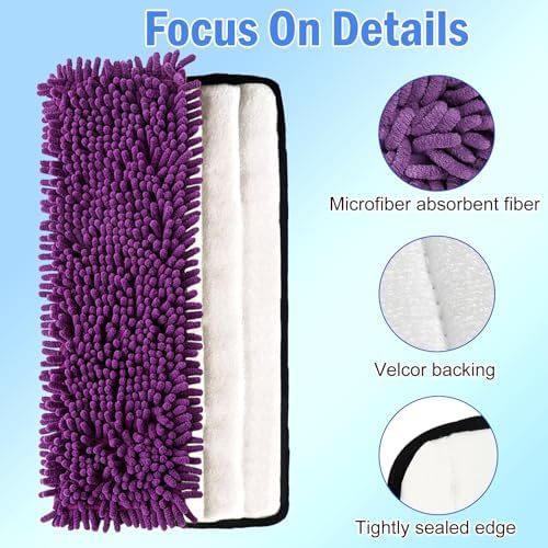 4 Pack ZIONYA Pet Microfiber Mop Pads for Bona Mops
