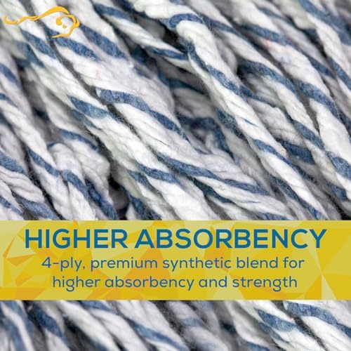 KLEEN HANDLER Cut End Finish Mop Heads 125 Universal 24-Pack