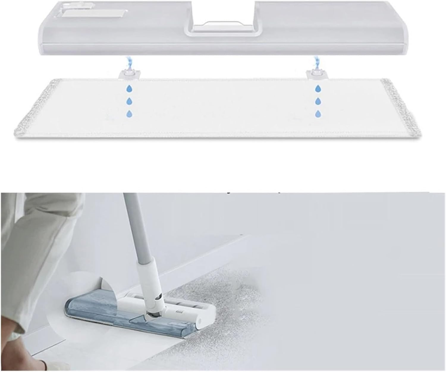 4 Pack Replacement Mop Pads for G10 K10 Vacuum Cleaner