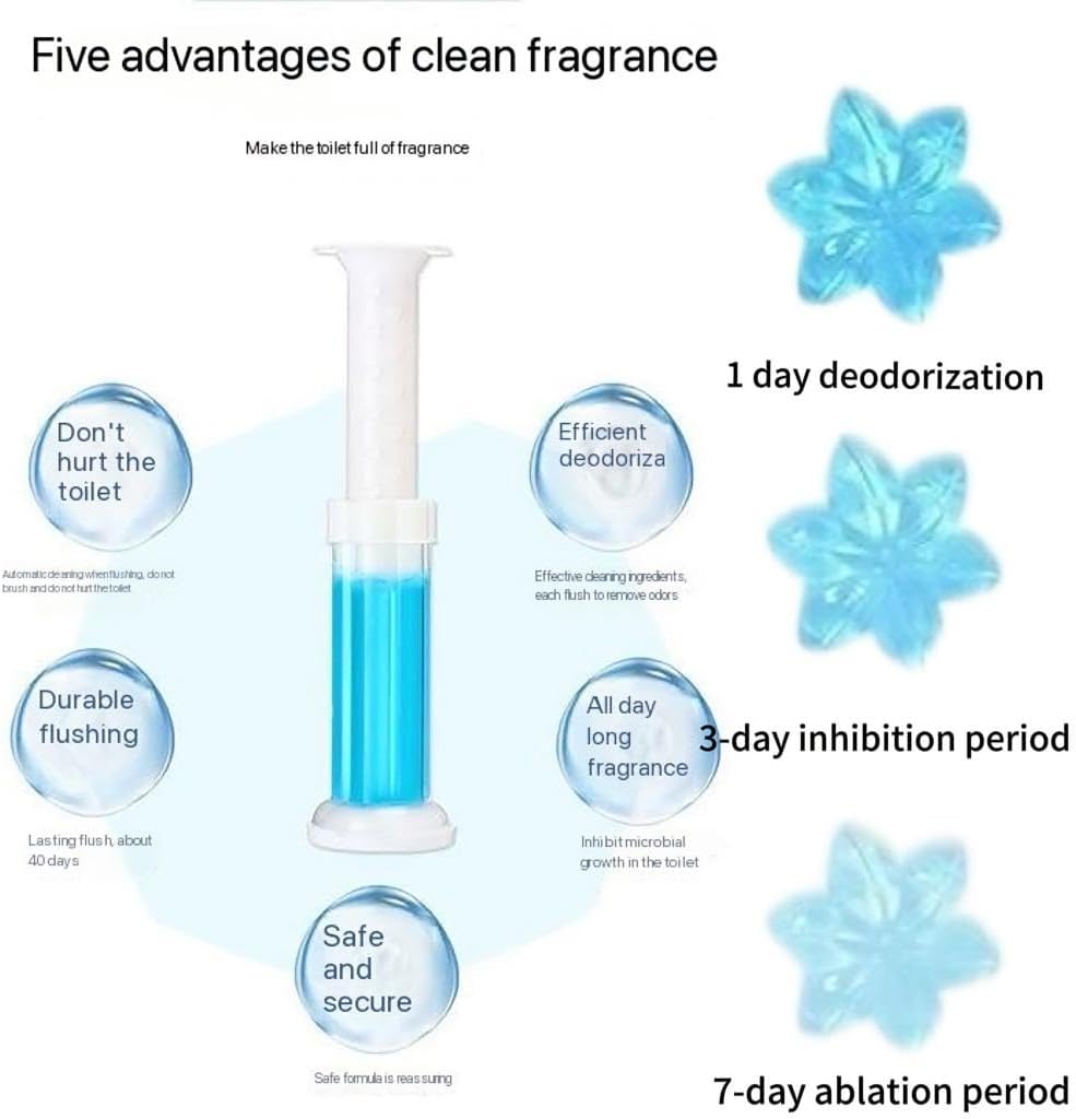Toilet Gel Stamp with 7 Scent Options