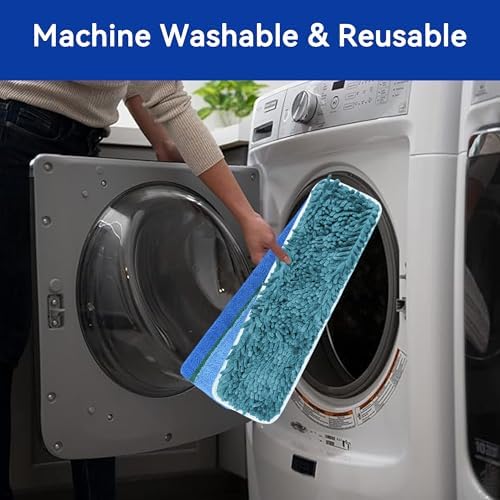 4 Pack 18 Inch Microfiber Chenille Mop Pads for Bona Mops