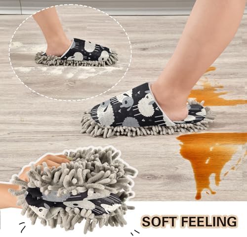Bulletgxll Cartoon Sheep Cleaning Slippers