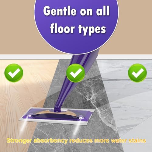 Bisenkud 24 Count WetJet Pad Refills for Swiffer Mop