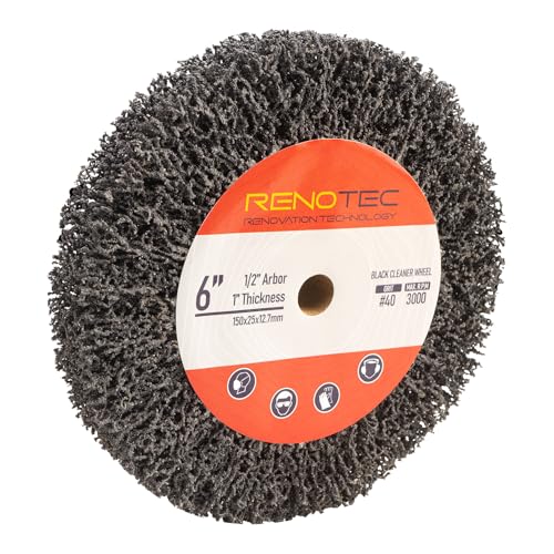 RENOTEC 6x1x1 Inch Black Rust Remover Cleaner