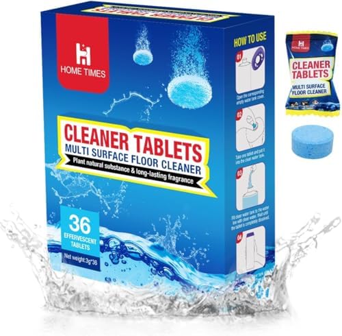 Home Times 3 Pack Mop Head Refills with 36 Cleaning Tablets