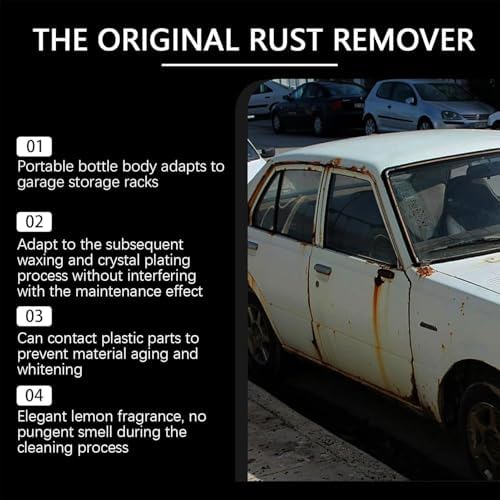 Car Rust Remover Spray 30ml for Metal and Concrete Cleaning