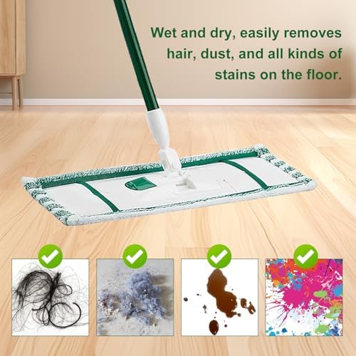 4 Pack Mop Pads for Libman Microfiber Dust Mop