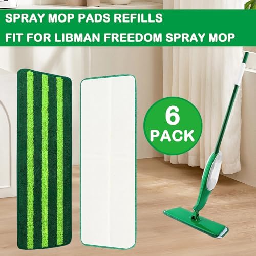 Libman Freedom Spray Mop Refill Pads 6 Pack