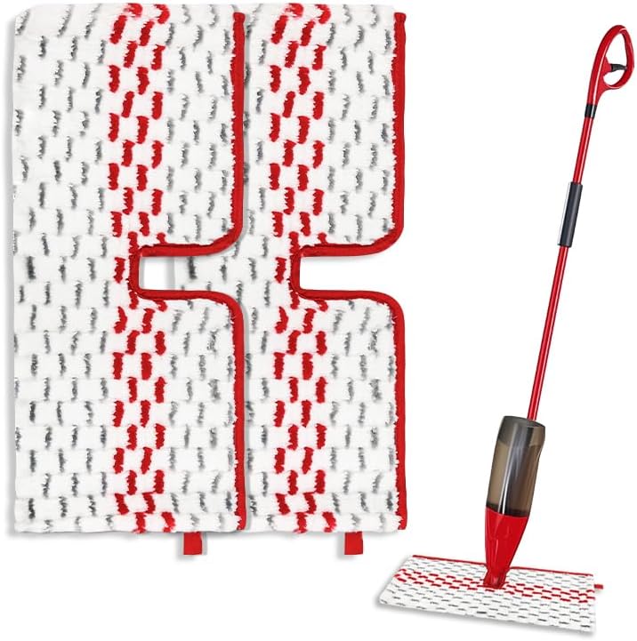 OXDFK 2PCS Microfiber Spray Mop Pads for O-Cedar ProMist MAX