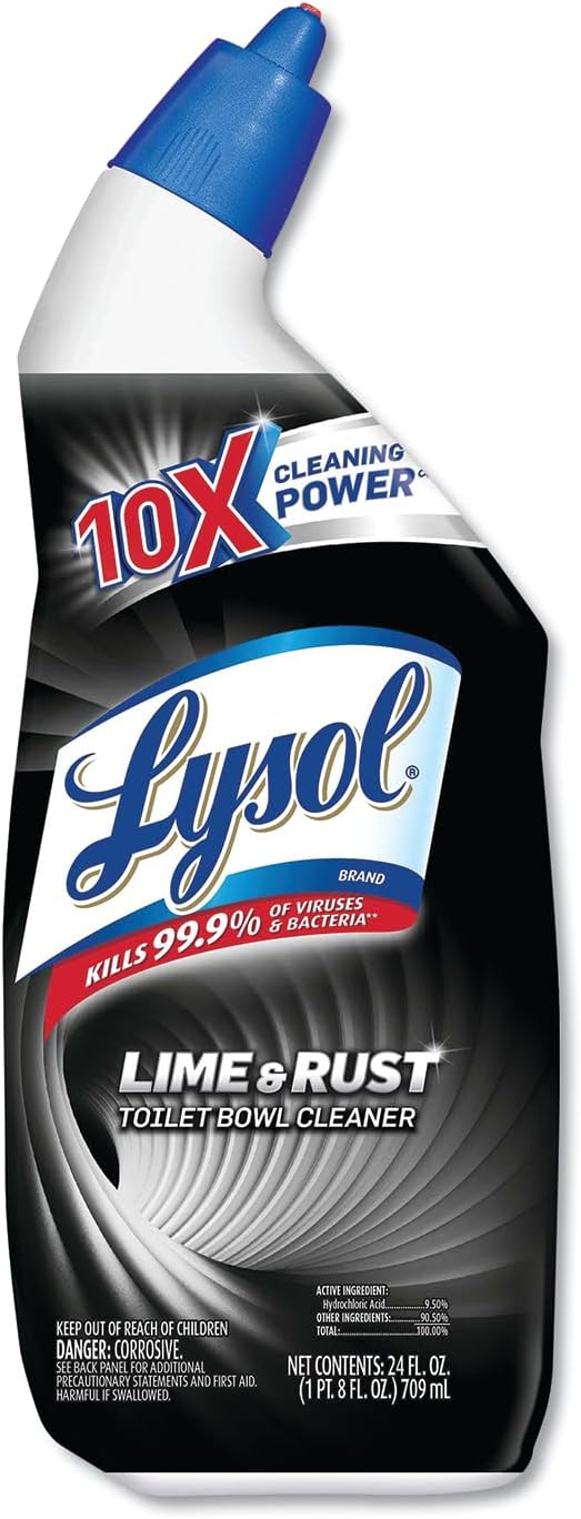 Lysol Toilet Bowl Cleaner with Lime Rust Remover 24 Fl Oz