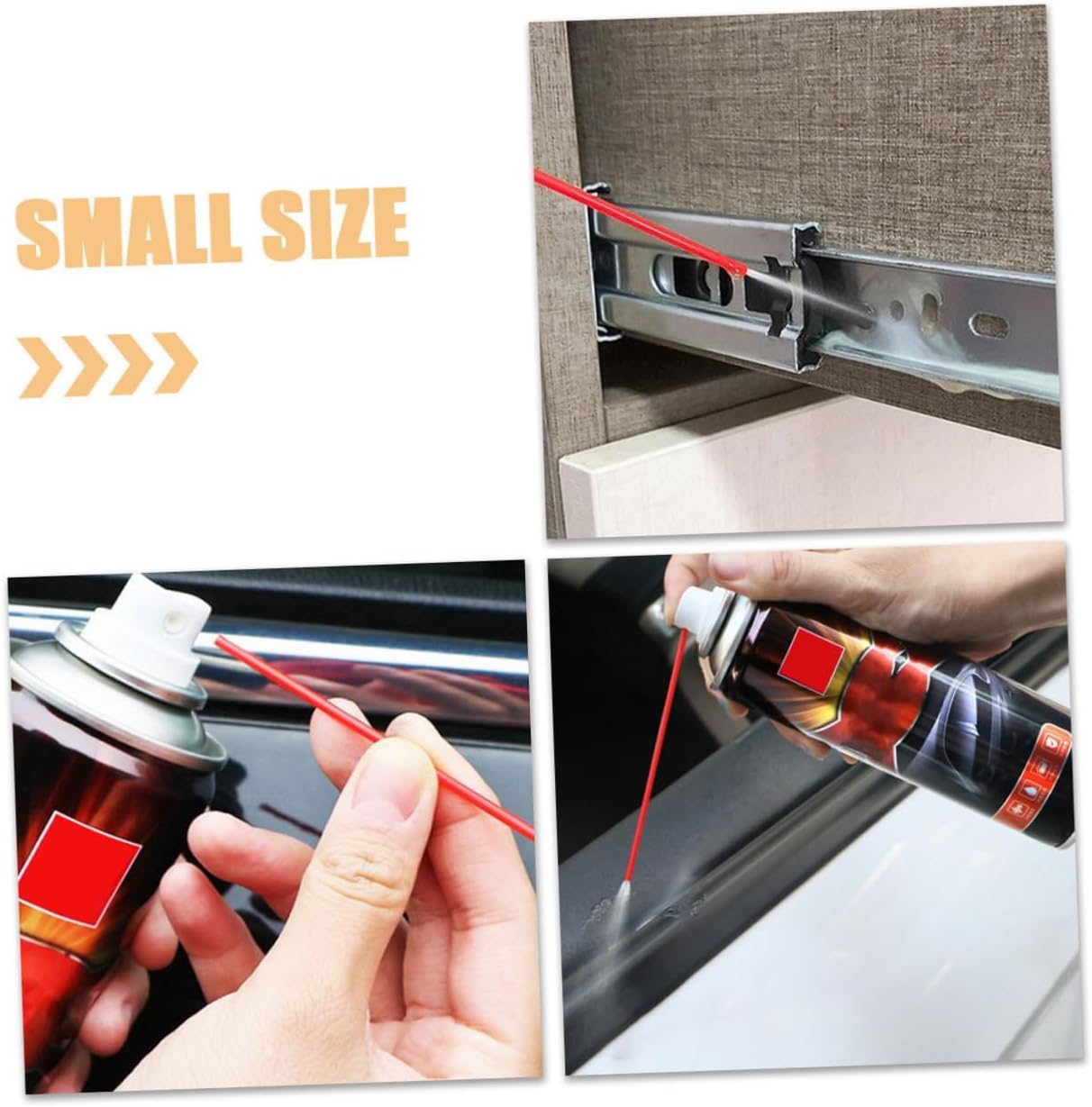 HOMSFOU 200Pcs Rust Remover Tubes with Spray Nozzles for Aerosol Cans