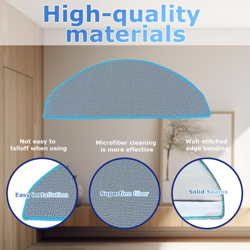 ZHICHENG 8pcs Mop Cloth for Roomba Combo Essential 1