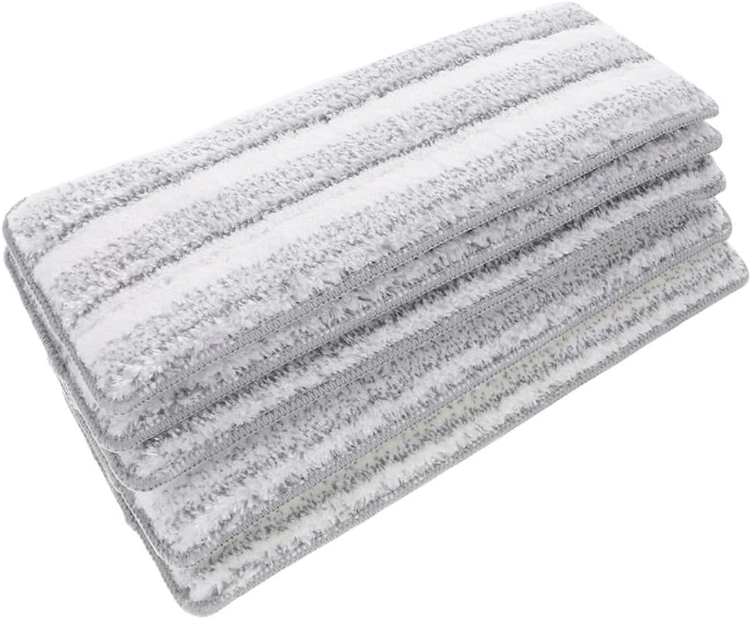 5pcs Microfiber Mop Pads Self-Adhesive Reusable