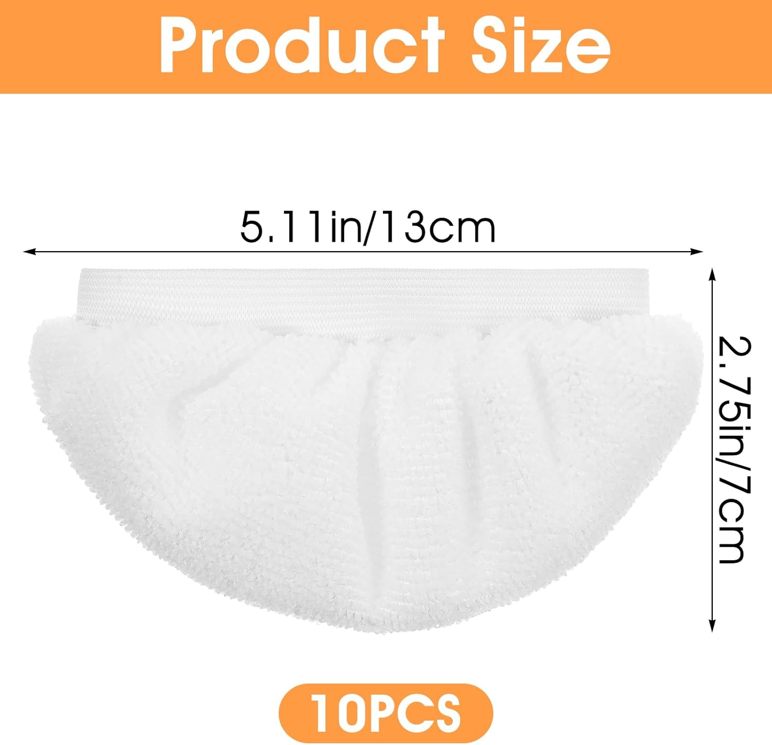 10pcs Reusable Steam Mop Pads Microfiber Cloth