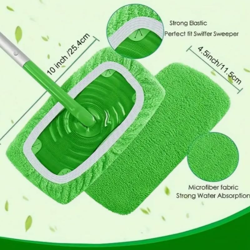 6Pcs Microfiber Mop Pads for Swiffer Compatible