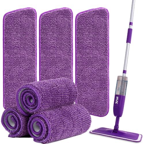 BUUROOHM 6pcs Microfiber Spray Mop Replacement Heads
