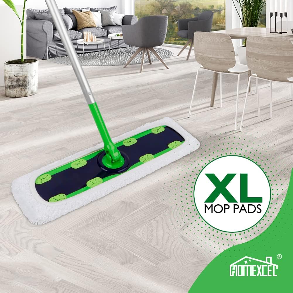 HOMEXCEL Reusable Microfiber Mop Pads - X-Large for Swiffer XL