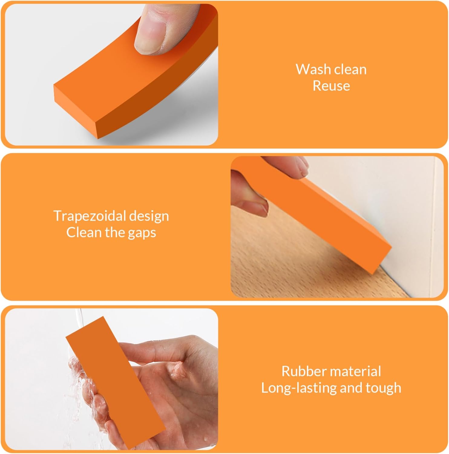 Muzrunq 6PCS Reusable Stainless Steel Scratch Remover
