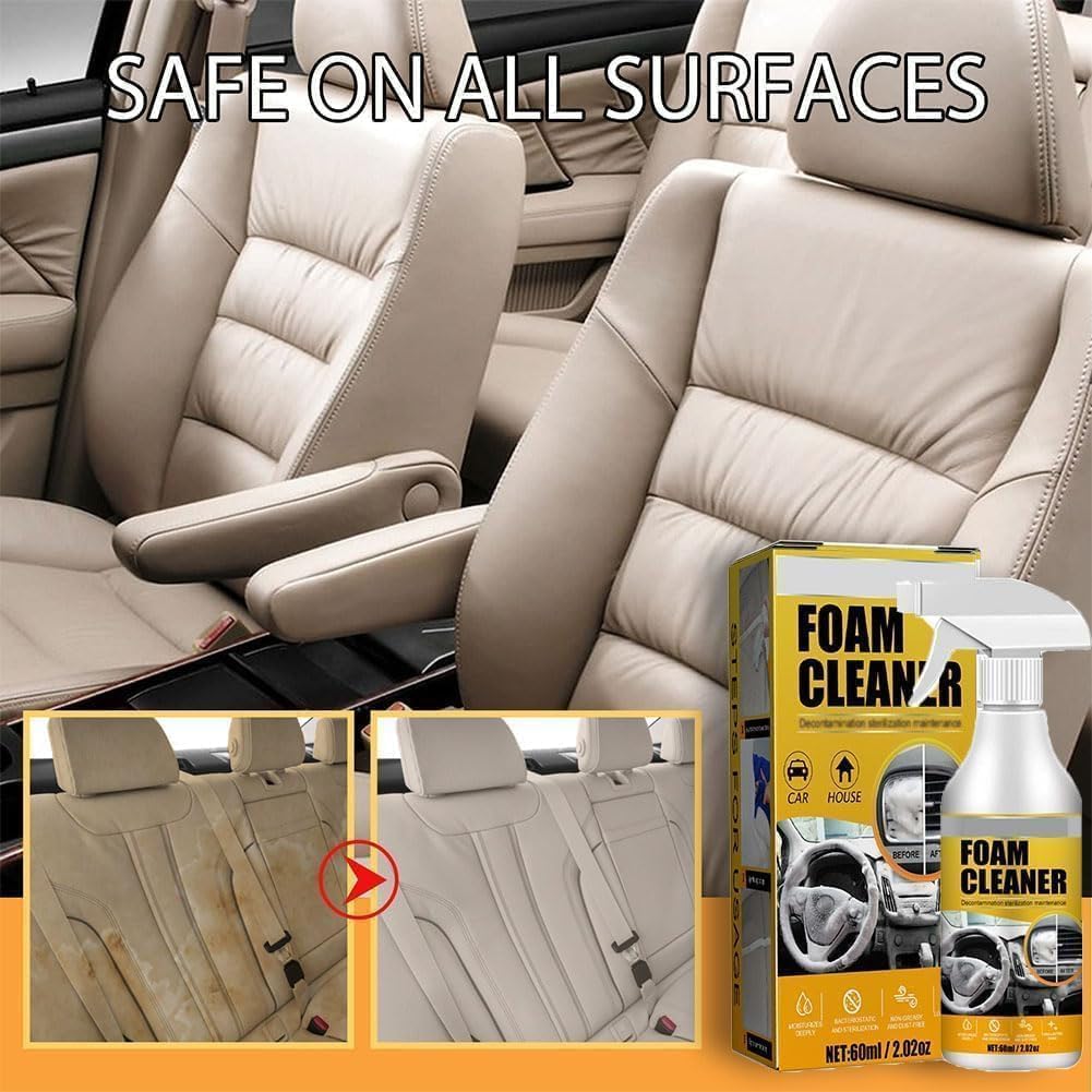 Aozonyoi Peony Car Interior Foam Cleaner 4 Pack