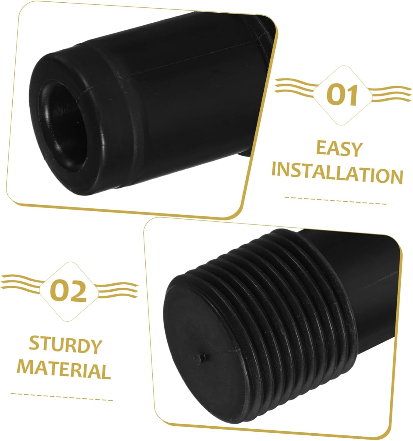 2pcs Telescopic Handle Tip Adapter Repair Kit for Mop and Broom