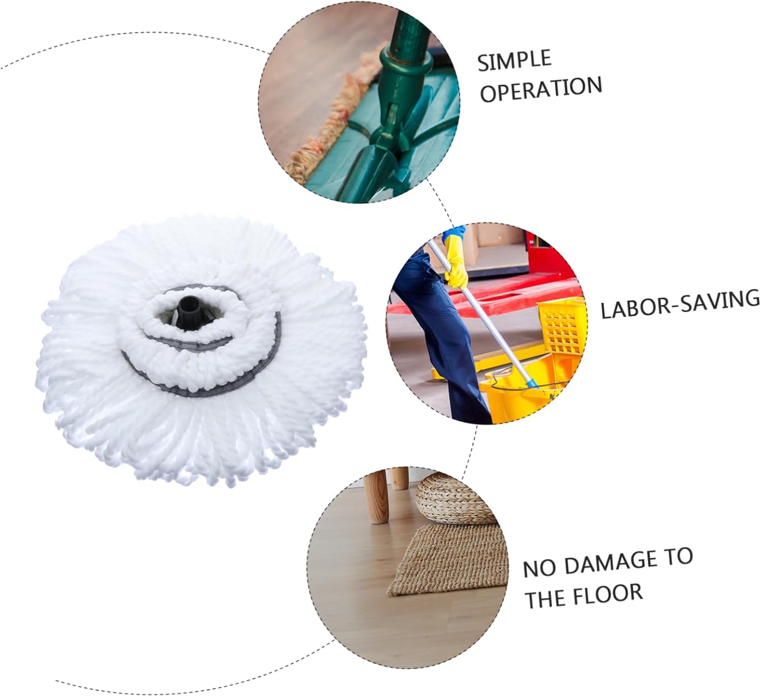CALLARON Cotton Thread Mop Head Replacement