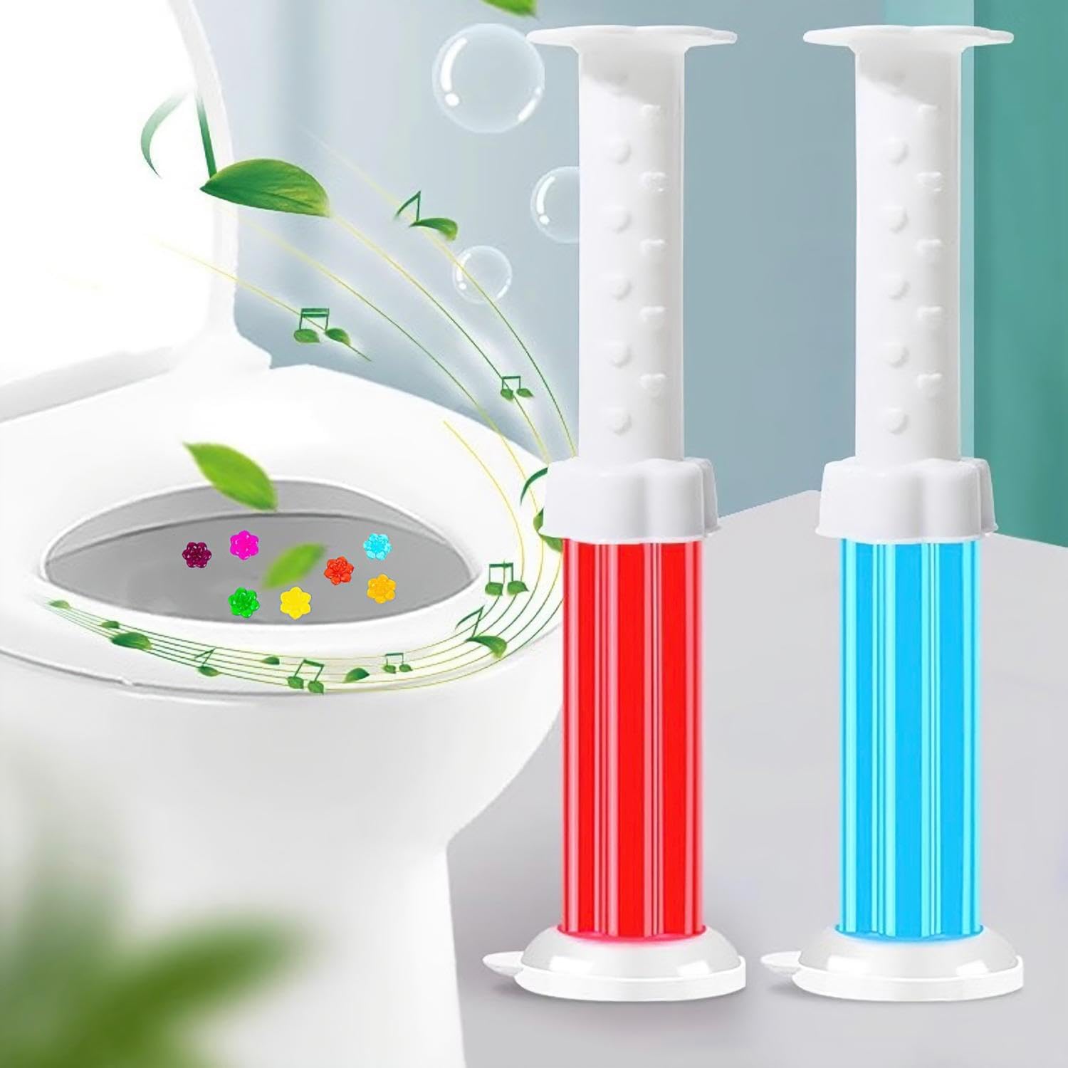 7 Scent Toilet Gel Cleaner with Cute Flower Stamps 98 Count