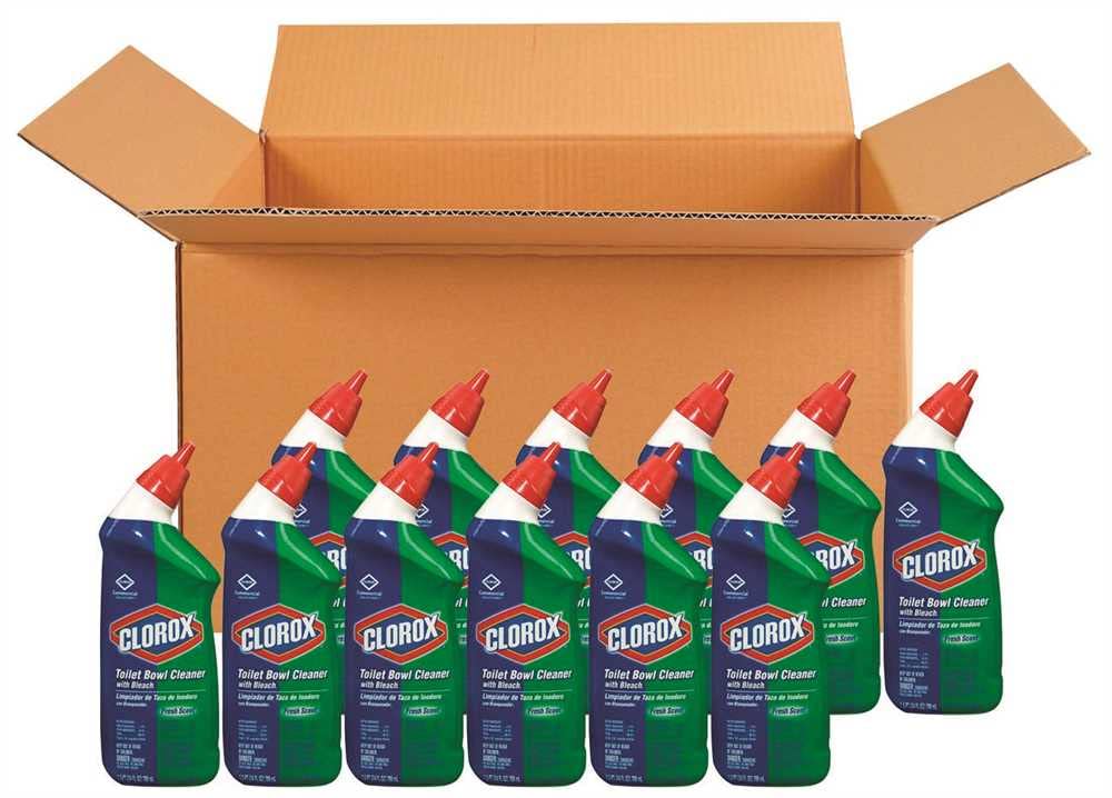 Clorox Toilet Bowl Cleaner with Bleach 24oz Case of 12