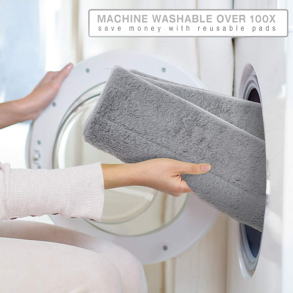 MAYSHINE 12 Pack Microfiber Head Flip Mop Refills