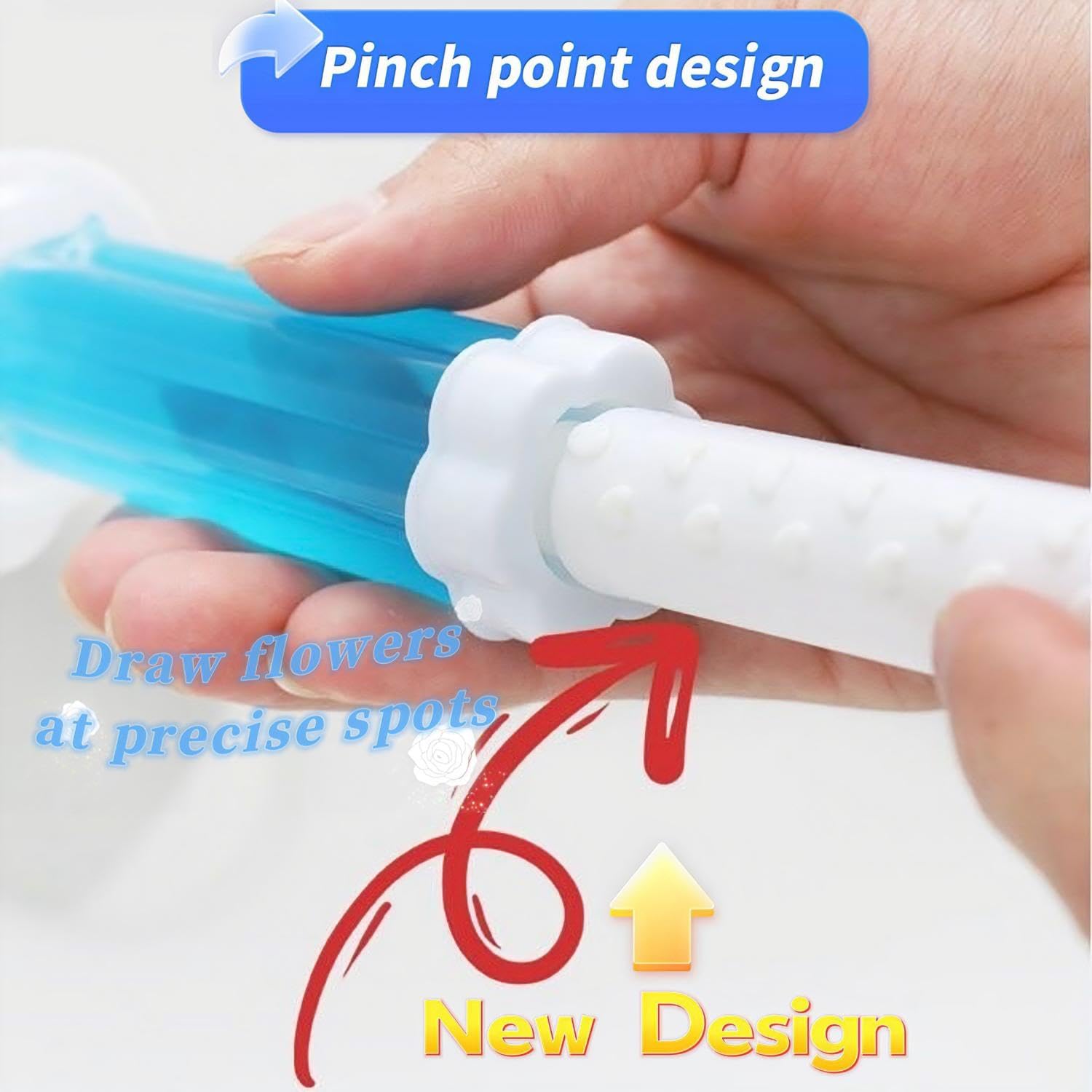 7 Scent Toilet Gel Cleaner with Cute Flower Stamps 98 Count