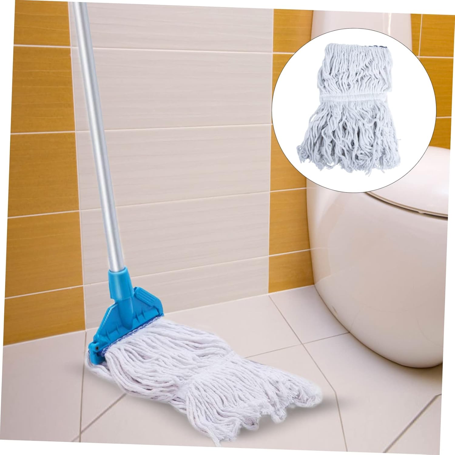 Microfiber Mop Head Washable Replacement Pad for Floor Cleaning