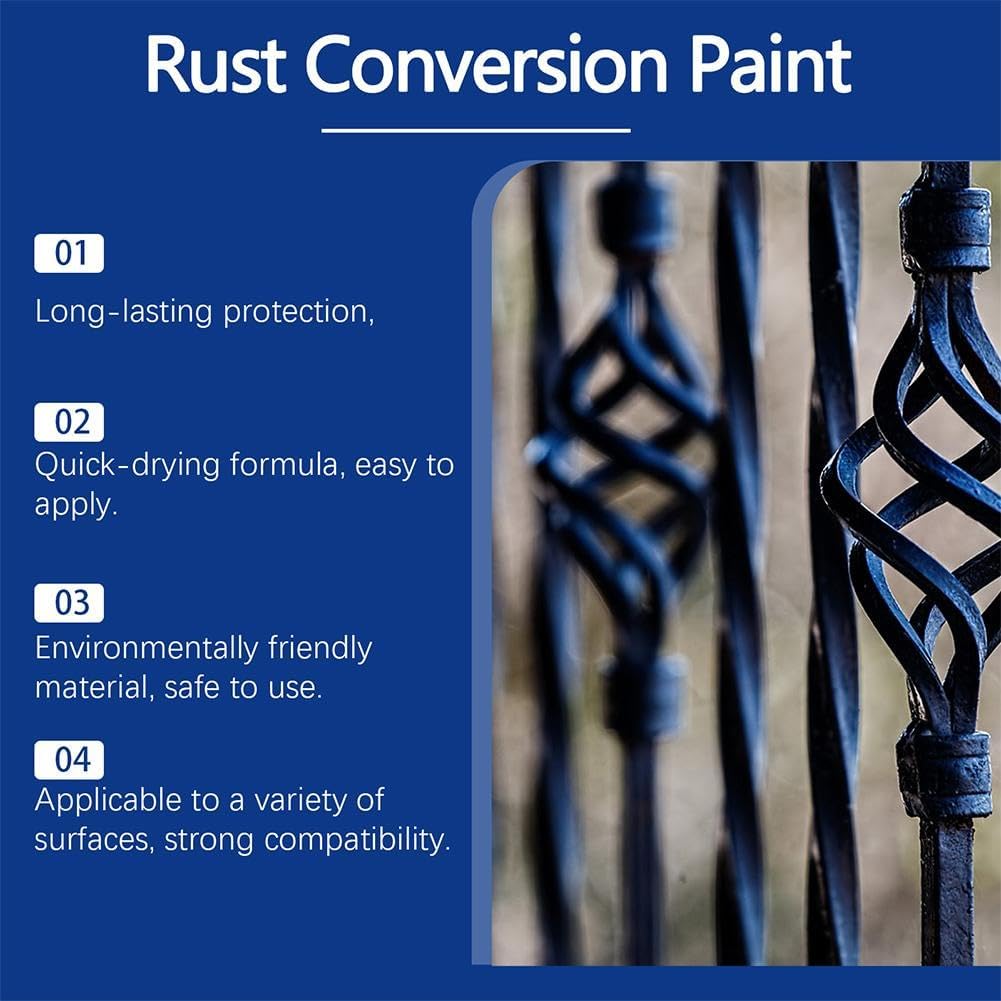 Weatherproof Rust Converter Paint for Metal