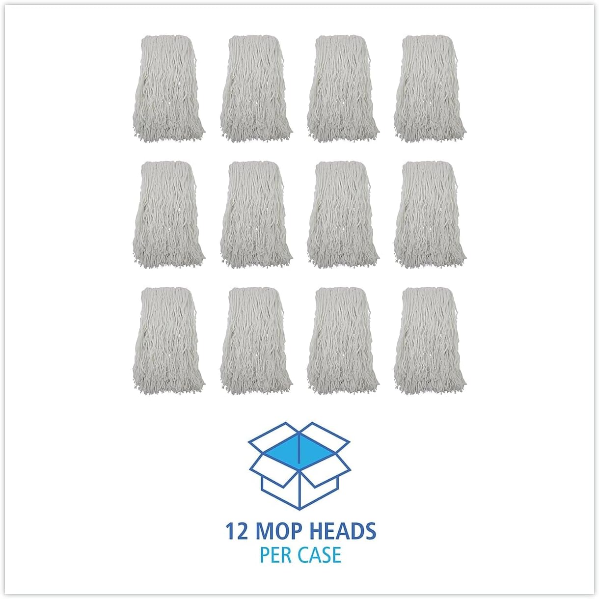 Boardwalk Banded Rayon Cut-End Mop Head Replacement 1