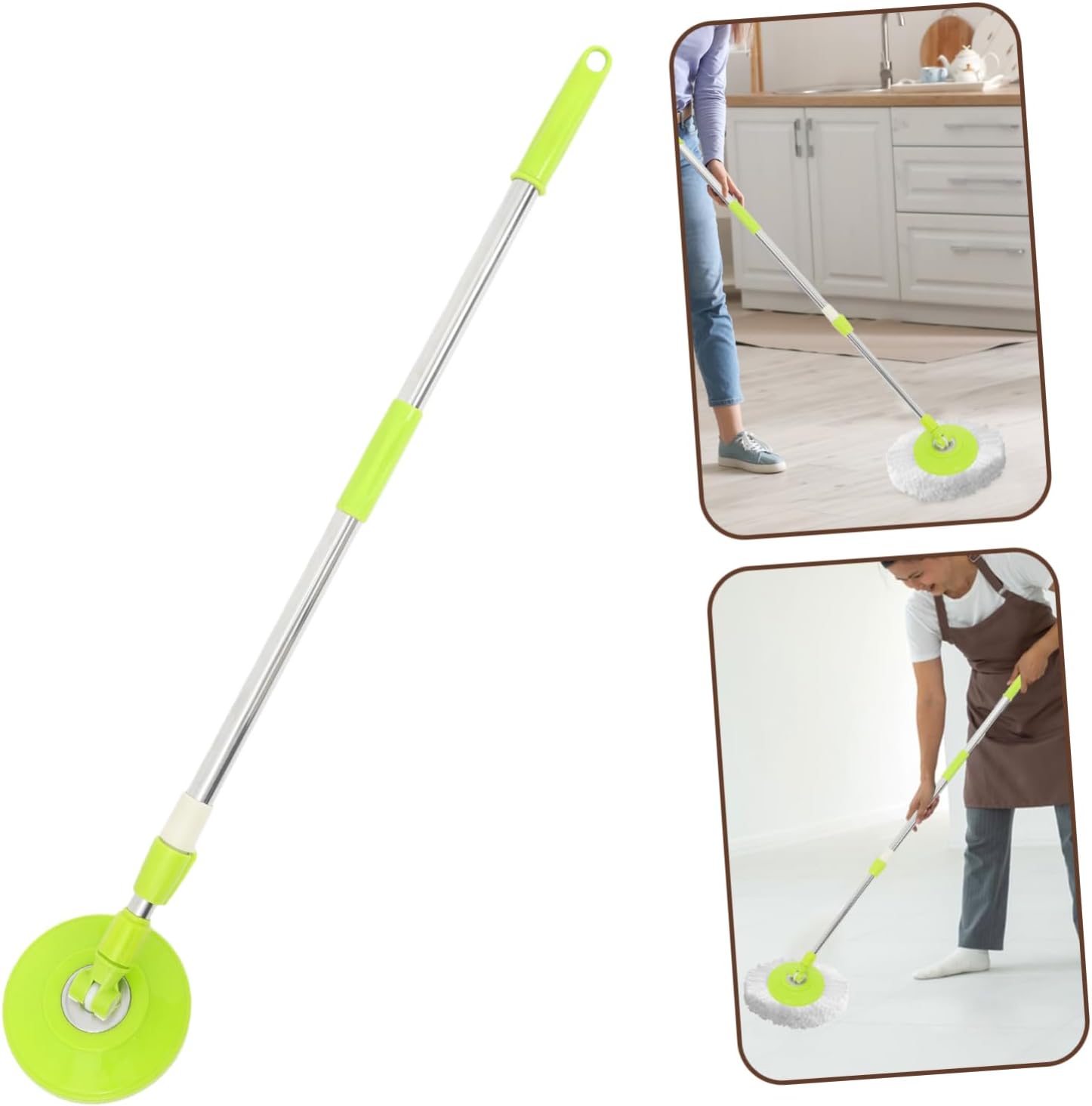 CALLARON Rotating Mop Handle with Detachable Pole