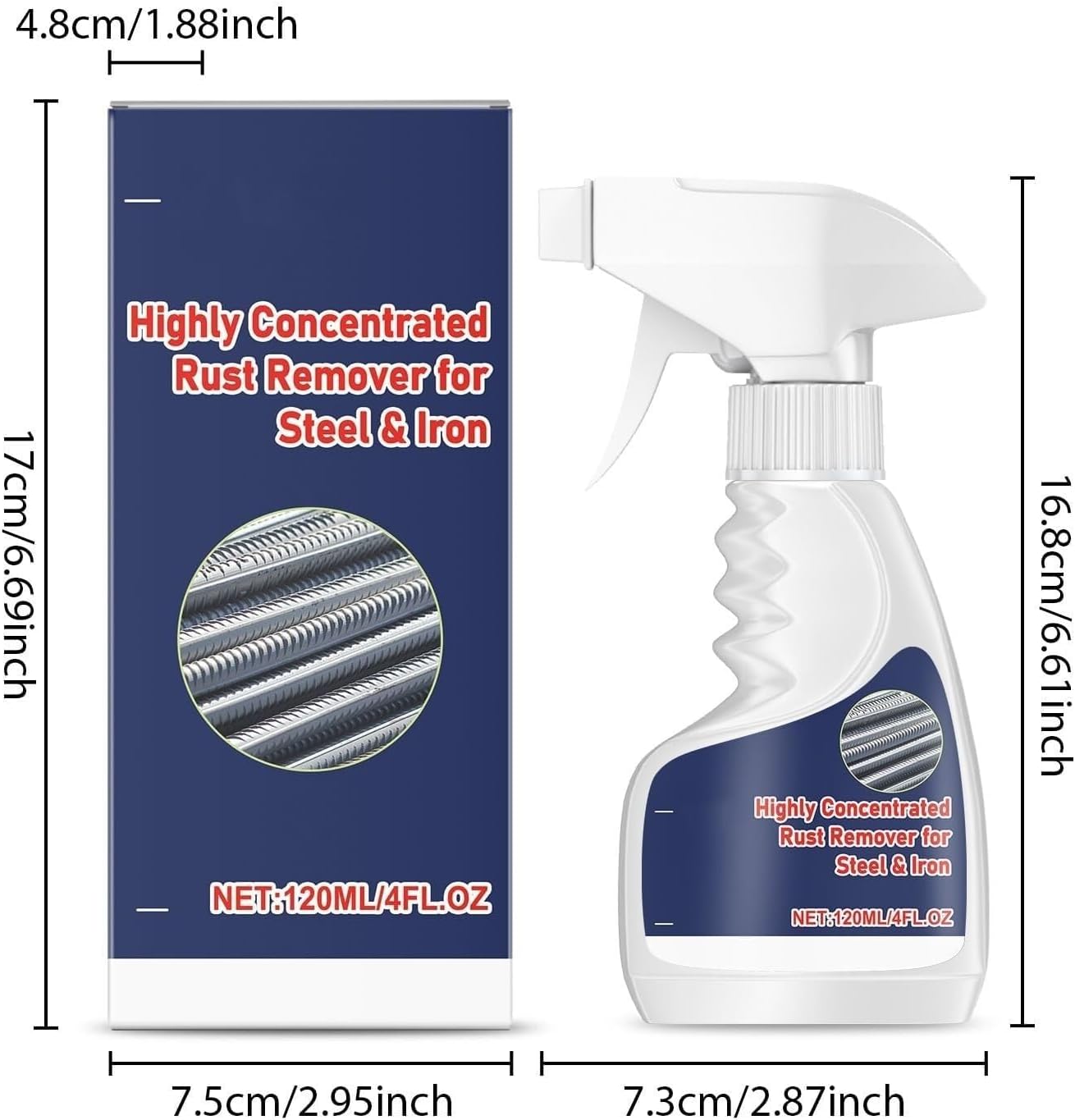 Heavy Duty Rust Remover Spray for Metal Surfaces