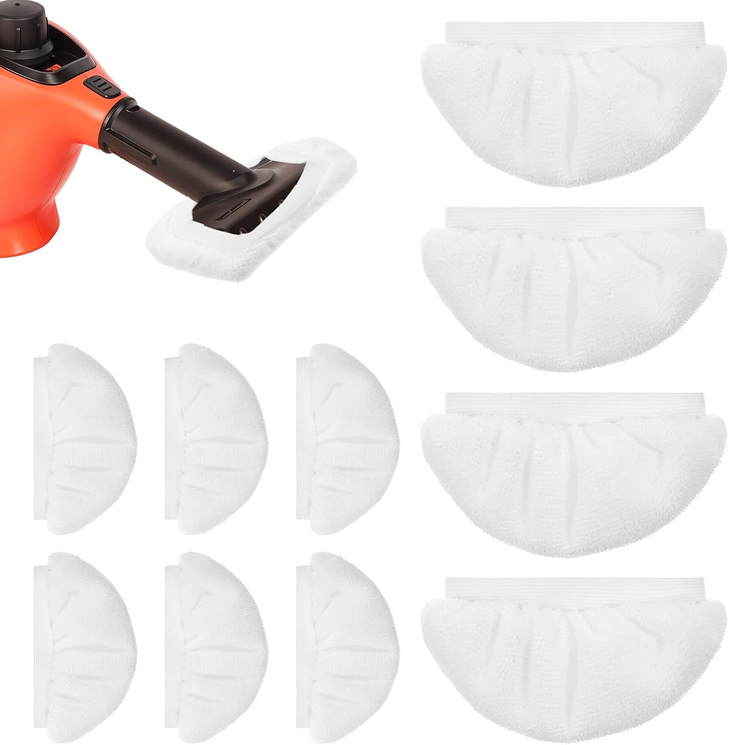 10pcs Reusable Steam Mop Pads Microfiber Cloth