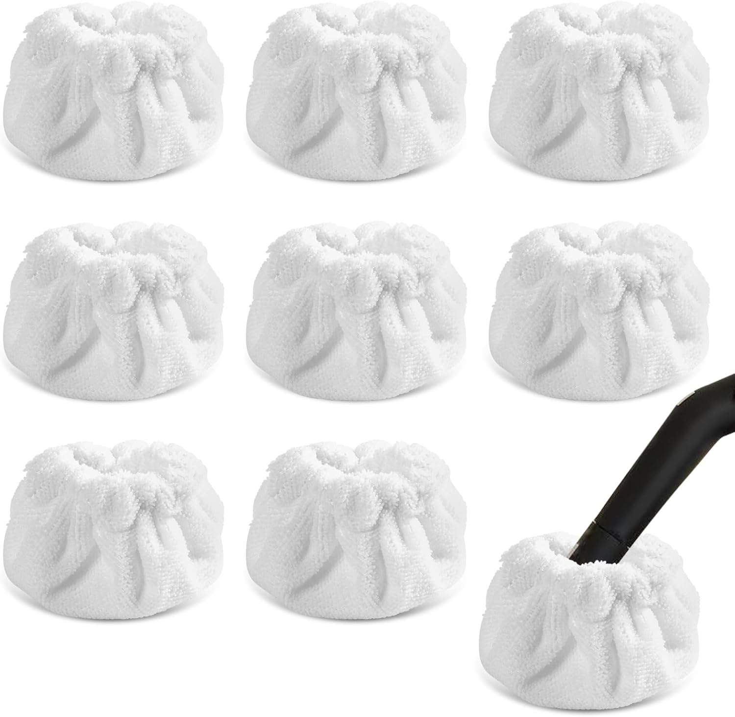 Yicotira Microfiber Bonnet Steam Mop Pads 8 Pack