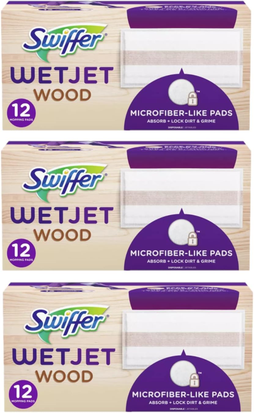 Swiffer WetJet Wood Mopping Pad Refill Pack of 3