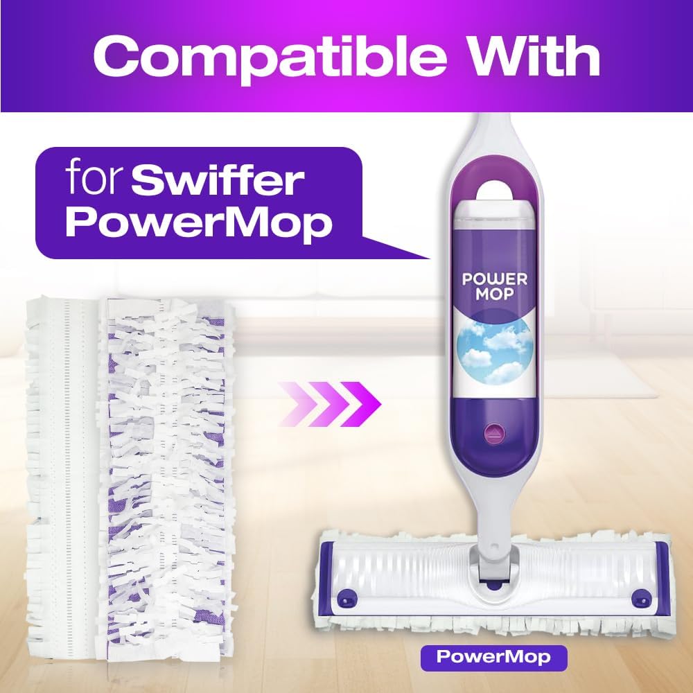 Home Times 10 Reusable Mop Pads for Swiffer Power Mop