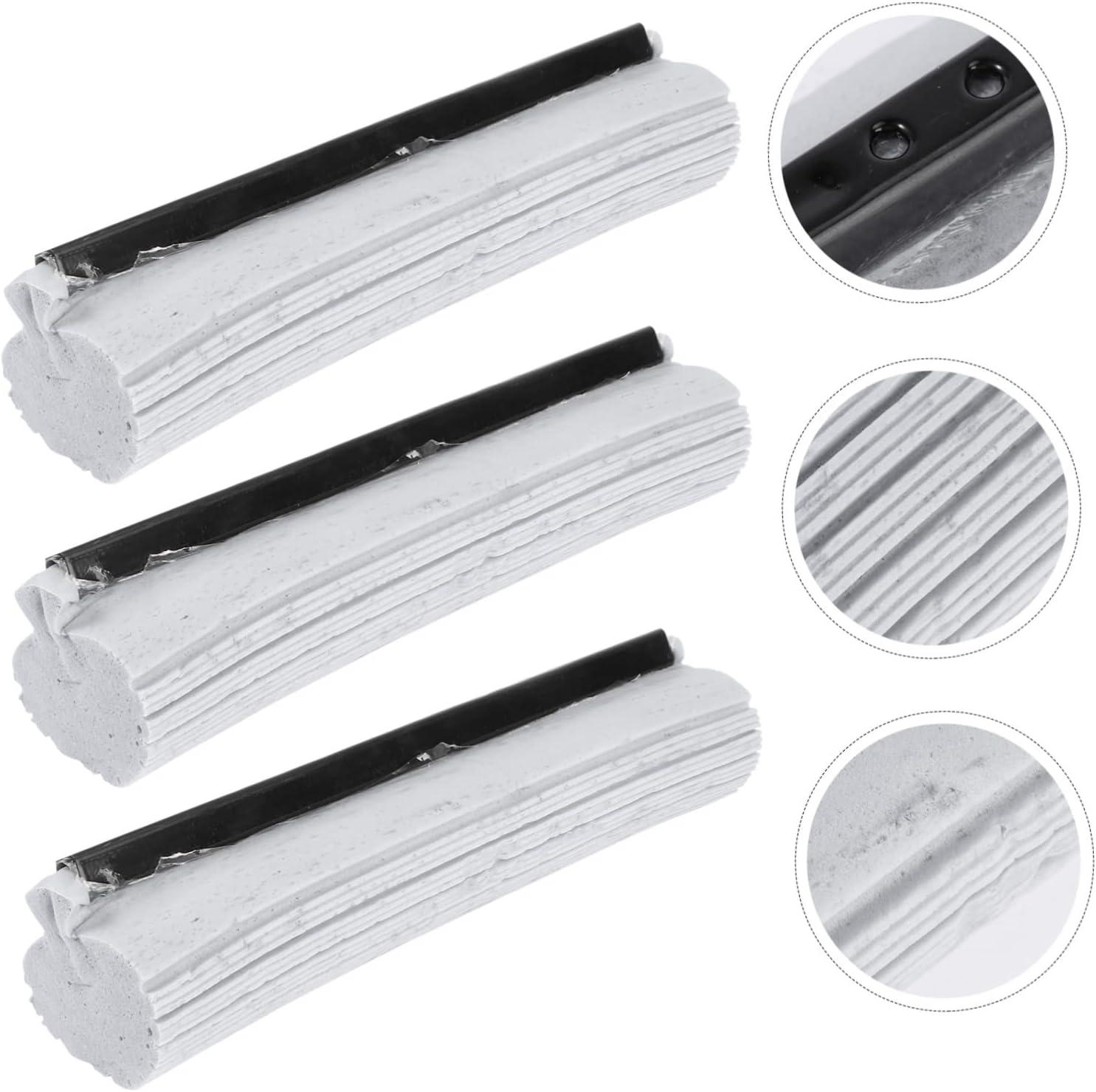 3pcs PVA Sponge Mop Head Refills for Tile and Laminate Floors
