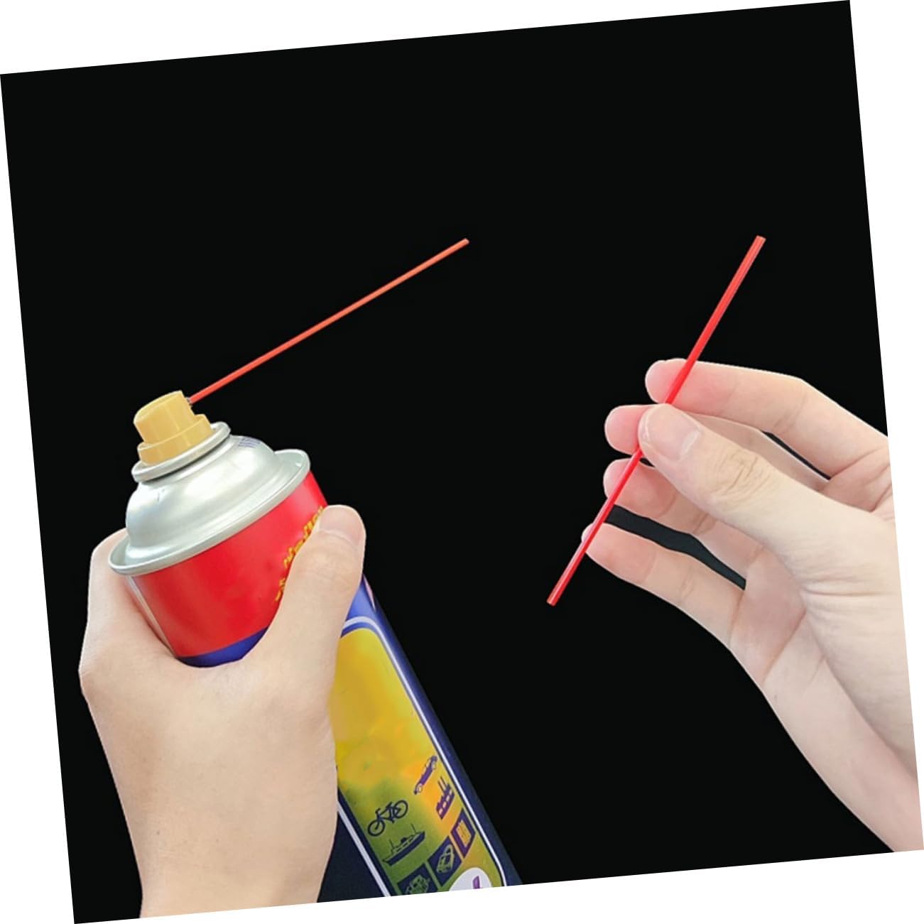 NULYLU 200pcs Rust Remover Spray Tubes with Extension Nozzle