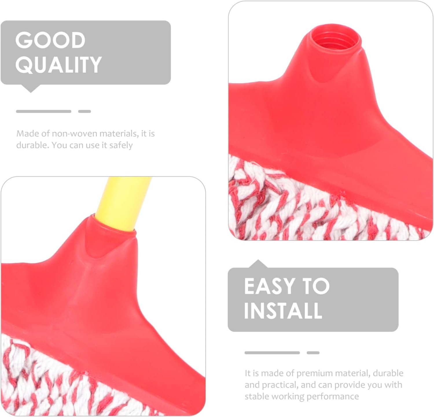 Ipetboom Reusable Wet Mop Head for Tile Marble