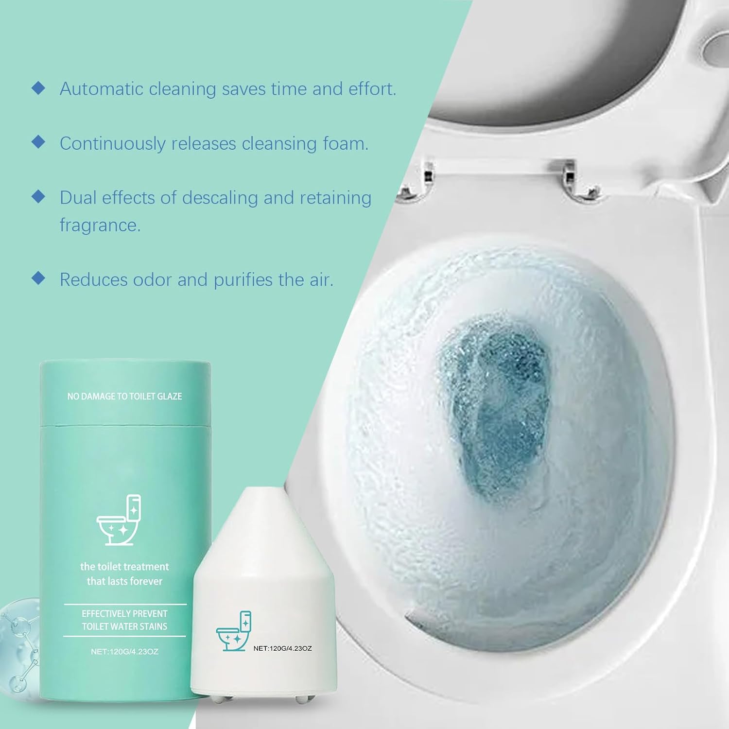 Krazy Pro Toilet Cleaner Automatic Refreshing 10 Year Fresh Scent