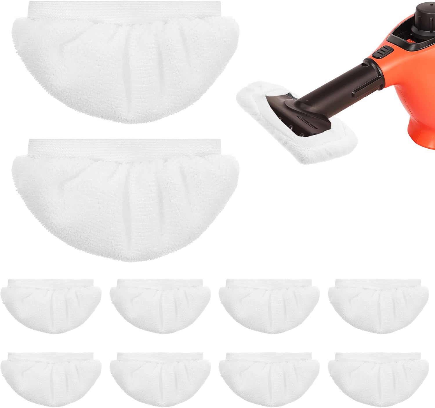 10pcs Reusable Steam Mop Pads Microfiber Cloth