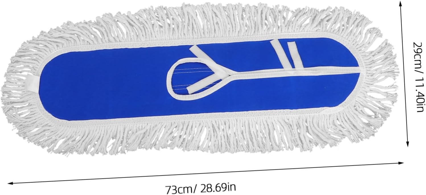 2pcs Dust Mop Head with Blue White Threads