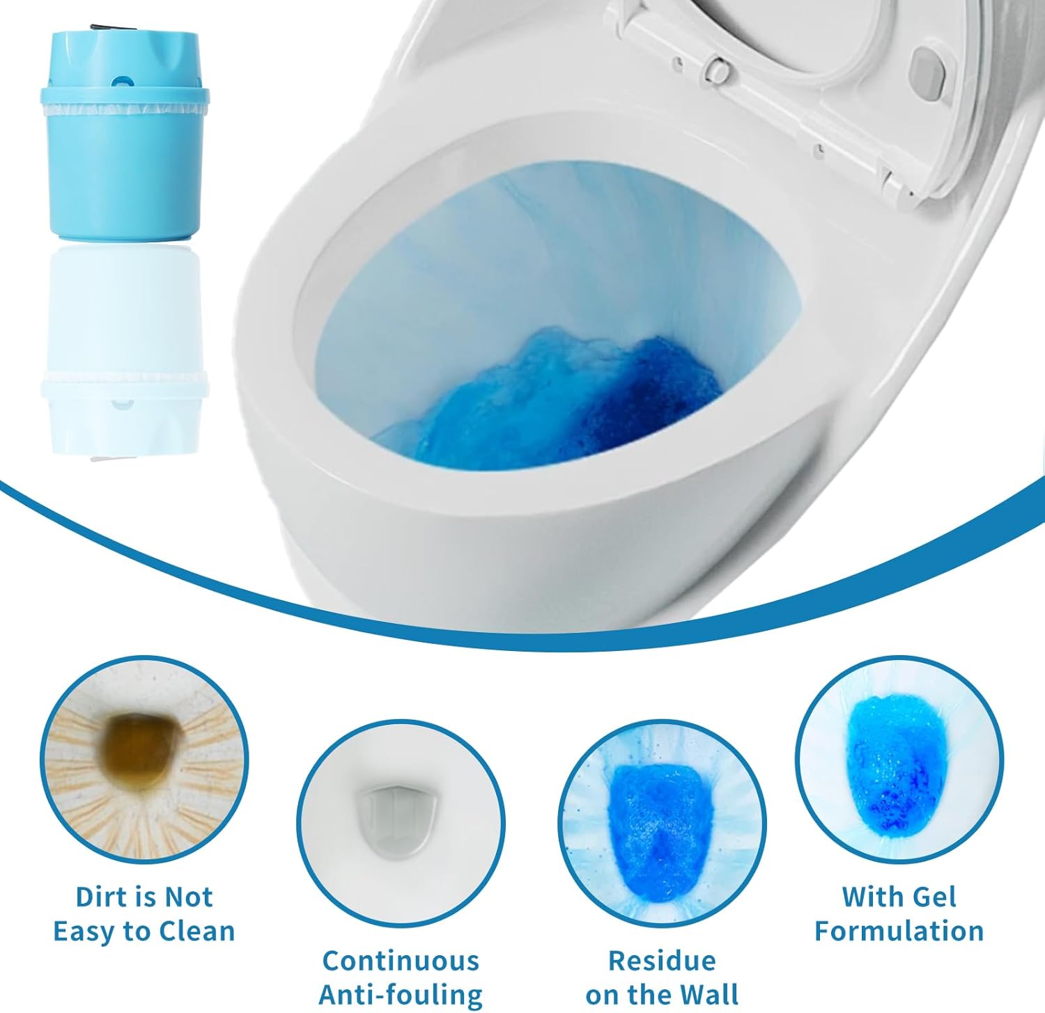 Senmenda Automatic Toilet Cleaner Tablets 3 Pack Blue